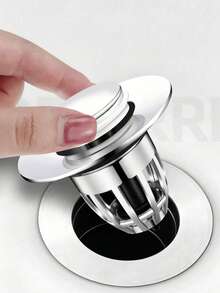 1pc 3-In-1 Kitchen Sink Drain Stopper Set, Pop-Up Sink Stopper & Filter Strainer, Anti-Clog Anti-Odor Kitchen Sink Protector, Easy Install Replacement Part - Odor-resistant Bouncing Core - View 3