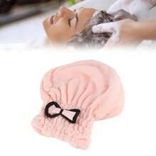 ZJchao Gorro de Microfibra para Cabello Húmedo, Toalla Secado Rápido con Turbante para Mujer, Gorro Ducha Absorbente para Cabello Largo y Rizado - 3 # - Ver 5