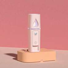Portable Nano Facial Mist, Mini Facial Steamer With A 20ml Visible Water Tank And Ambient Light. Can Be Used For Eyelash Extensions, Pore Cleansing, Spa-Like Moisturizing, And USB Rechargeable Mini Beauty Device - Cool And Refreshing In Summer. - 彩色 - 查看 7