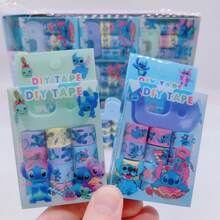 12入迷你 Lilo & Stitch 動漫貼紙，防水 DIY 手作貼紙，適用於日記本、剪貼簿、筆電、水瓶、滑板、汽車與安全帽。理想禮物、開學文具、教師禮品、節慶裝飾與 DIY 標籤 - A - 查看 4