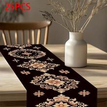 1pc/7pcs Set Elegant Floral Pattern Table Runner - Suitable For Spring/Summer, Living Room, Kitchen, Dining Room, Cafe Decor - Perfect For Holidays, Gatherings, Birthday Parties, Celebrations, Scene Decoration, Room Decor - Multicolor - View 11