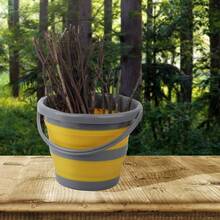 2 Pack Collapsible Plastic Bucket With 1.32 Gallon (5L) Each, Foldable Round Tub, Space Saving Outdoor Waterpot For Garden Or Camping, Portable Fishing Water Pail - 1 - View 6