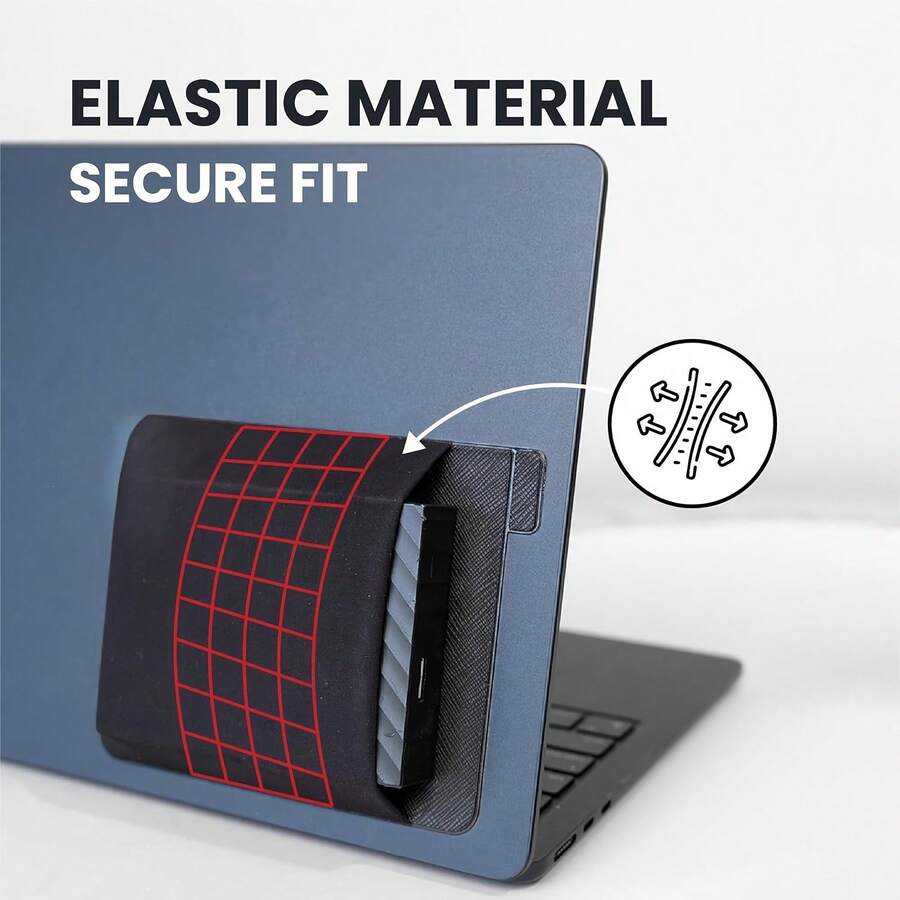 1pc Portable External Hard Drive Carrying Case, Computer Accessories Storage Bag, Battery Pack, Wireless Mouse, Cable And Earphone Sleeve Organizer, Multiple Colors Available, Securely Attached Portable Fashion Mouse Storage Pouch - A - View 1