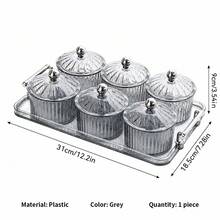 1pc Living Room Fruit Tray Coffee Table Fruit Basket Dried Fruit Box,Kitchen,Christmas Gift - Light Grey - View 11