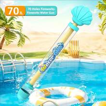 1pc Shell Fireworks Water Gun, Kids Toy Water Gun, Pool Toy, Water Toy, Children Toy, Garden Toy, Beach Toy, Outdoor Swimming Pool Toy - Multicolor - View 10