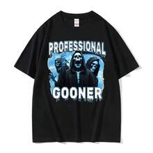 Camiseta Profesional de Meme Divertido de Atacante Gooner, Broma  Goon, para Fiesta, Camiseta Oversize para Hombre, Camisetas de Algodón de Alta Calidad y Moda - Negro - Ver 1