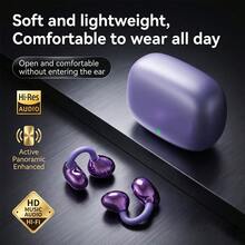 2026新款無線時尚耳機，宇宙橘色，藍牙6.0，HiFi高解析音質，附充電盒，輕量舒適，入耳式，ENC降噪，杜比音效，高清通話，TWS對耳耳機，兼容Android系統，萬聖節禮物佳選 - 查看 4
