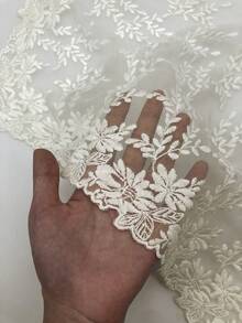 1 pieza Pañuelo triangular con adorno de encaje floral para vestido - Multicolor - Ver 3