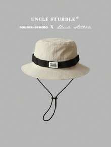 1pc Men's Contrast Color Patchwork Fishing Bucket Hat, Fashionable Sun Protection Casual Hat For Spring, Autumn, Travel, Beach, Party - Multicolor - View 2