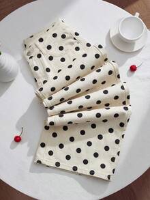 Jeans anchos y sueltos de mujer con bolsillos y estampado de leopardo, versátiles y casuales - Multicolor - Ver 1