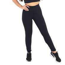 Flannel Pants For Cold Weather With Warm Lining, High Waist, Sizes S To XL. - Black - View 3