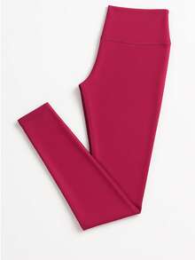 Flannel Pants For Cold Weather With Warm Lining, High Waist, Sizes S To XL - Hot Pink - View 2