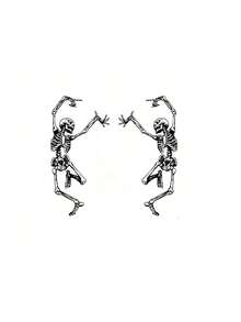 Dancing Skeleton Car Sticker, Funny Halloween Black Sticker, Waterproof Removable, Suitable For Car Gas Tank, Car Door, Motorcycle, Truck, Laptop, Party Supplies Decoration - A - View 9
