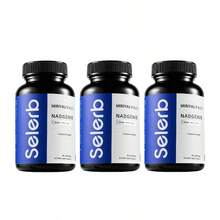 Miriyalyad Selerb NAD+ Supplement For Men With NMN - Liposomal Complex With Trans-Resveratrol, CoQ10, Maca & Ashwagandha - Supports Cellular Renewal, Energy & Performance - 60 Capsules Dietary Healthcare Vitamins - 3PCS - 查看 9