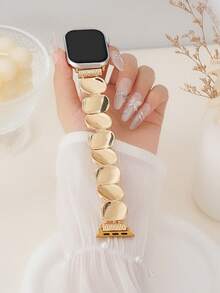 1条全新优雅金属亮片表带，兼容 38mm、40mm、41mm、42mm、44mm、45mm、46mm、49mm尺寸，男女皆宜，也适用于Ultra S10/S11/9/8/7/6/5/4/3/2/1系列智能手表（不含手表）。是情人节、生日、感恩节、圣诞节及其他节日送给女友、朋友和家人的最佳礼物。 - 金色 - 查看 8