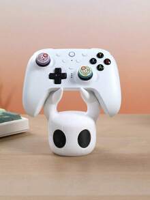 1 pieza Soporte para controlador de juego y auriculares, estante de almacenamiento universal para controlador de juego, puede almacenar 2 controladores de juego y 1 auricular, almacenamiento de controlador de juego 3 en 1, material de plástico duradero, adecuado para organización de escritorio, caja de almacenamiento de consola de juego, caja de almacenamiento compacta - Multicolor - Ver 4