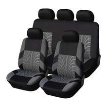 Full Set Women's Universal Car Front And Rear Seat Covers, Fluffy Steering Wheel Cover, Wool Handbrake And Gear Shift Cover, Hanging Accessory Bracket Ring Badge Sticker - Embossing - View 19