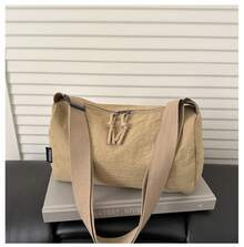 Bolso de Cuero Genuino para Mujer, Elegante Bolso de Mano y de Hombro para Oficina, Citas y Fiestas - Amarillo - Ver 11