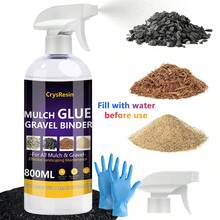 500ml/800ml 噴嘴式土壤黏合噴霧，強力黏合膠，適用於碎石、樹皮與沙子，DIY 微縮仙女花園、盆栽、苔蘚與多肉植物造景手工用品 - A - 查看 9