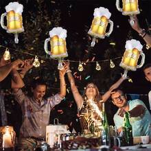 10個 16英吋啤酒杯形狀鋁箔氣球，適用於啤酒主題派對裝飾、婚禮、生日派對、嘉年華、週年慶祝 - 查看 2