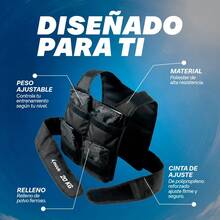 MUUK FITNESS Weighted Vest - Black 20 Kg - View 2