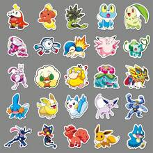 50PCS MINISO Pokémon Sticker Set, Colorful Cartoon Design, High-Quality Material, DIY Planner, Scrapbook, Notebook And Phone Decoration,Creative Arts & Crafts Accessories - White - View 7