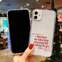 Funda Transparente con Estética de San Valentín Roja para iPhone 17 Pro Max, Fundas para iPhone 16 11 12 13 14 15 7 8 Plus XS XR X - 1 - Ver 6