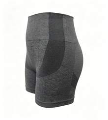 4 Pack Seamless High Waist Workout Shorts Women Scrunch Butt Lifting Yoga Shorts 3 Inch - 麻黑麻粉麻中灰麻淺灰 - 查看 7