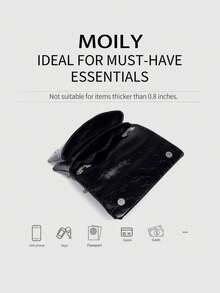 Bolso de hombro elegante de dama con 14 remaches, con elementos de estilo europeo versátil, bolso cruzado negro expandible de doble capa, bolso cuadrado pequeño de moda, adecuado para uso diario, citas, compras, fiestas de noche y diversas ocasiones. También es una excelente opción de regalo para días festivos. - Negro - Ver 8