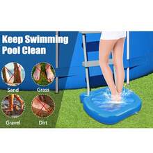 Cubeta para baño de pies de piscina, cubeta inflable para lavado de pies de piscina, adecuada para la escalera de entrada de la piscina, cubeta portátil para baño de pies para piscinas enterradas y sobre el suelo - Baño de pies de piscina - Ver 6