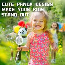 Adorable Panda Bubble Machine, Dense And Smooth Bubble Output With Great Atmosphere, Parent-Child Interactive Leisure Play, Suitable For Outdoor Travel/Lawn Play/Picnic With Kids/Indoor And Outdoor Fun, Children's Birthday Gift, Bubble Machine Gift For Boys And Girls, Essential For Outdoor Activities - Multicolor - View 10