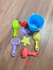 Children's Beach Toy Set, Includes Large Sand Shovel, Sand Bucket, Digging Tools And Timer Accessories, Random Color - Multicolor - View 7