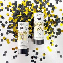 5pcs/1pc Graduation Confetti Popper Cannon Set, Gold & Black Graduation Party Confetti Shooter, Congrats Grad Celebration Supplies For Class Of 2026 Graduation Party Decorations, Graduation Gift - Multicolor - View 3