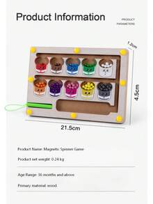Magnetic Pen Ball Toy, Colorful Design Helps Color Recognition, Fun Pen Play, Effectively Exercises Fine Motor Skills And Hands-On Ability. - Multicolor - View 11
