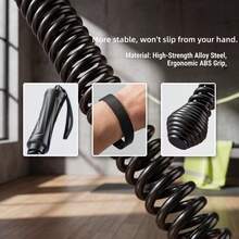 Wireless Resistance Band: Portable Strength And Cardio Trainer, Suitable For Muscle Growth, Ideal For Athletes, Beginners, Boxers And Home Fitness Fat Burning Coordination Training Tool - Black - View 3