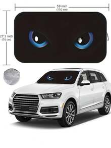 Parasol para parabrisas de coche de verano, accesorios para coche adecuados para parasol de ventana delantera, protección contra el calor de verano, parasol plegable reflectante para ventana delantera del coche, duradero 190T, material con protección UV y protección contra el calor, accesorios para el interior del coche - A - Ver 13
