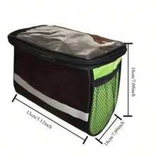 Bicycle Handlebar Bag Large Capacity Cycling Gear Front Bag Phone Touchscreen Multifunctional Universal Hanging Bag - Multicolor - View 7