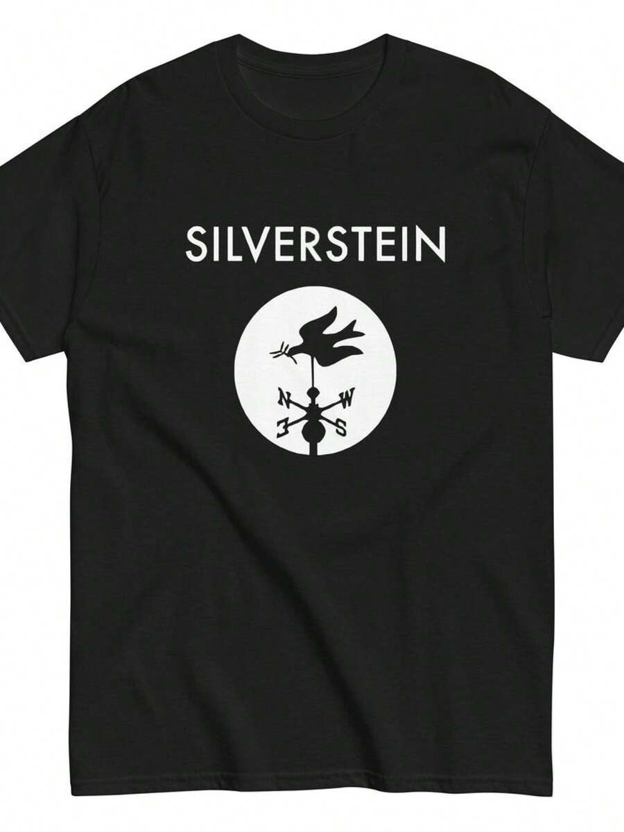 Camiseta de Diseño Gráfico Nueva de Silverstein - Negro - Ver 1
