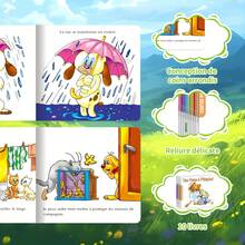 10-Book Set Of French Children's Fairy Tale Picture Books, Early Education Picture Books, 10 Different Short Story Picture Books Suitable For Children, French Enlightenment Cognitive Reading Materials - Multicolor - View 5