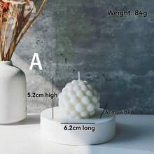 Textured Bubble Scented Candle Set, Home Decor Aromatic Candles, Candle Holder, Soy Wax Candles, Room Decoration, Holiday Decoration - Bubble Candles - View 9