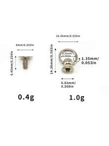 2PCS Fashionable And Simple, Versatile Silver DIY Phone Hanger Clip, Aesthetic - Pacifier Buckle - View 10