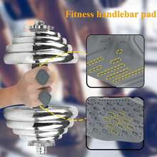 1 Pair Silicone Fitness Grip Pads, Dumbbell Barbell Anti-Slip Palm Protector Pads, Weightlifting Anti-Friction Handle Pads, Sports Equipment Anti-Slip Gloves, Outdoor Weightlifting Pull-Up Protector Pads, Unisex Fitness Training Anti-Slip Accessories - Multicolor - View 6
