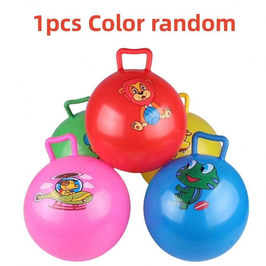 Inflatable Horse For Kids, Cartoon Bouncy Ball, Outdoor Inflatable Toy For Riding In The Pool Or Beach, Stress Relief Gift - 1PCS Random Color - View 1