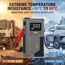 Car Emergency Jump Starter With Air Compressor, 150PSI Tire Inflator Pump, Digital Display, Tire Pressure Monitoring, 3-Mode LED Flashlight - Suitable For All Tires, Portable Jump Starter And Repair Tool/Travel Road Supplies - Emergency Starter Air Pump - View 10
