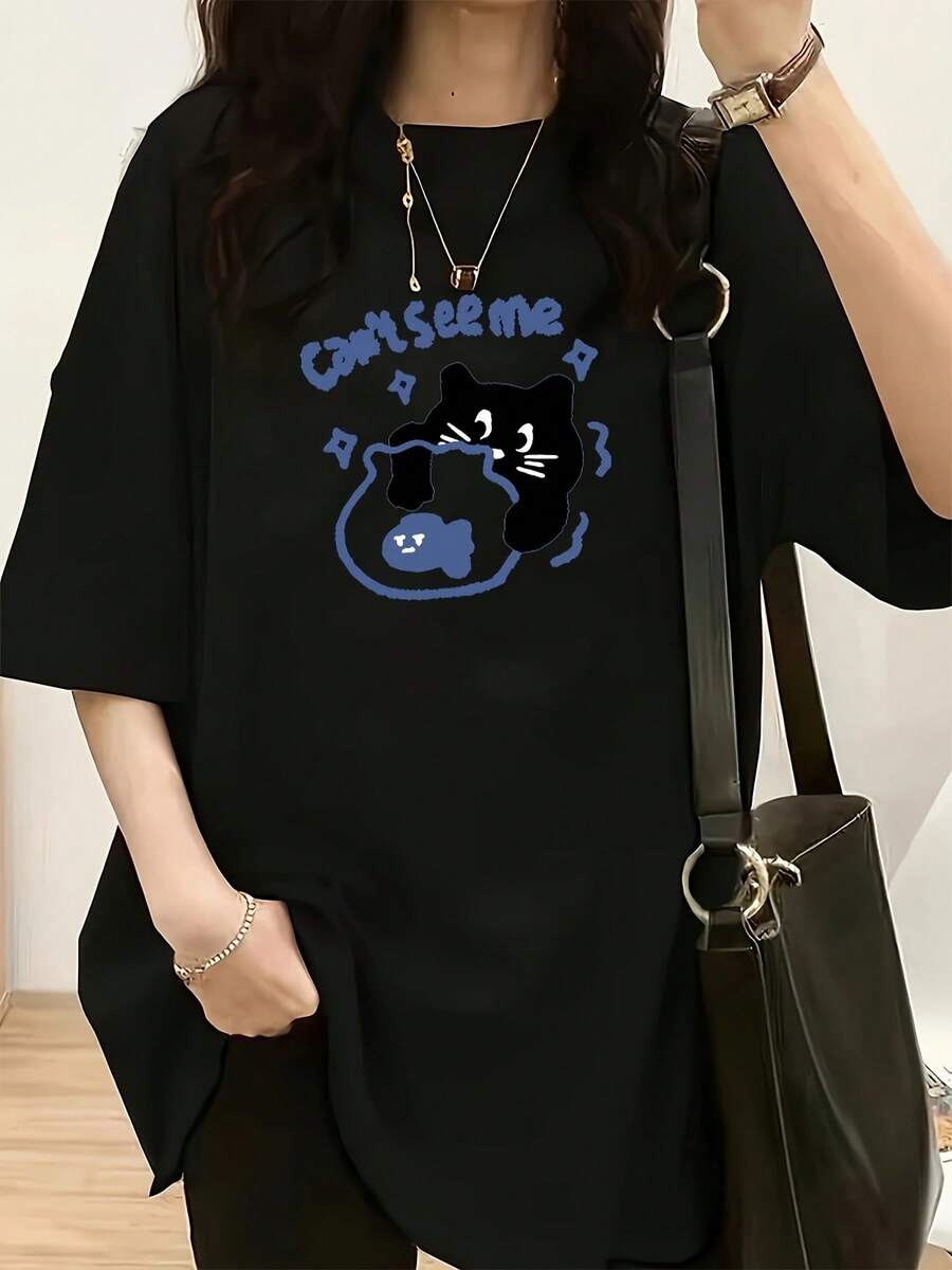 Women T-Shirts - Black - View 1