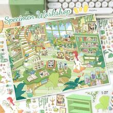 Creative Fun - 3D Stereoscopic Scene Stickers, 2 Styles Available, Includes 1 Scene Card + 2 Sticker Sheets + 1 Reference Image, Suitable For Gifts For Friends, Office, Home, Entertainment Toys, Student Scrapbooks, Scene-Making Material DIY Fun Decorative Stickers - A - View 9