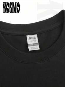 KOSMO Men's Double-Sided Printed Short Sleeve T-Shirt / Gender-Neutral Unisex Couples Wear - Ideal For Summer Outfits, Independence Day, Pride Month, Oktoberfest, 2026 World Cup, Father's Day, Y2K Retro Graffiti, And 250th Anniversary Gifts-Dark Fantasy Art Print T Shirt With Ghostly Train Design For Men Gothic Rock Music Fans Night Out Streetwear Casual Wear - 黑色 - 查看 4