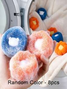 10/8/5/3/1 Pc Pet Laundry Balls - Electricity-Free Washing Machine And Dryer Balls, Reusable Laundry Cleaning Balls With Anti-Clogging Technology, Suitable For All Washers/Dryers, For Machines. Ideal Choice For Dog & Cat Owners To Prevent Lint, Fur, Etc. Pet Hair Removal Laundry Accessory, Laundry Room Decor, Cute Animal Pattern, Textured Surface. - Multicolor - View 13