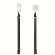 3米碳纤维自拍杆，适用于Insta360，隐形碳纤维自拍杆，3米碳纤维加长自拍杆，是旅行、户外活动、聚会、摄影记录难忘瞬间的理想之选。它是夏季度假、旅行、户外活动、直播、稳定录制度假旅行和户外活动、Vlog设备的完美选择，支持360°旋转。 - 黑色 - 查看 4