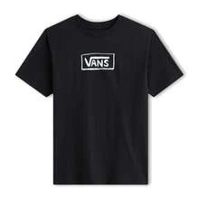 Vans On Canvas Kids Blue T-Shirt For Boys: Soft Cotton Fabric, Classic Cut. - Black - View 3